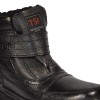 TSF LEATHER WINTER FUR BOOT FOR MEN's (BLACK)